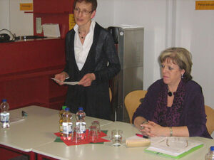 Hildegard Klaussner (von links) und Sabine Wölfle.