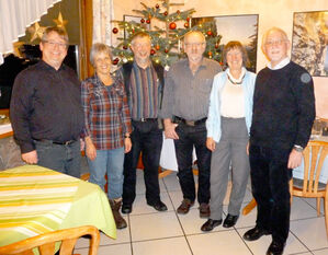 Ehrungen und Dank: Mirko Witkowski (von links), Renate Much, Martin Klaussner, Monika Rudolf und Hans Jörg Fahrner.