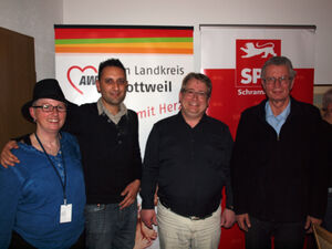 Karin Schmidtke (von links), Majdi Abdaoul, Mirko Witkowski und Peter Schimak.