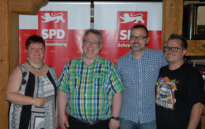 Andrea Schiele (von links), Mirko Witkowski, Pascal Pestre und Nicola Schurr. Foto: him