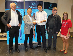 Unser Foto zeigt von links: Roland Schneider, Ergun Can, Christian Schneider, Mirko Witkowski und Dilara Can.